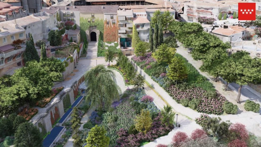Obra civil de parques y jardines en Madrid