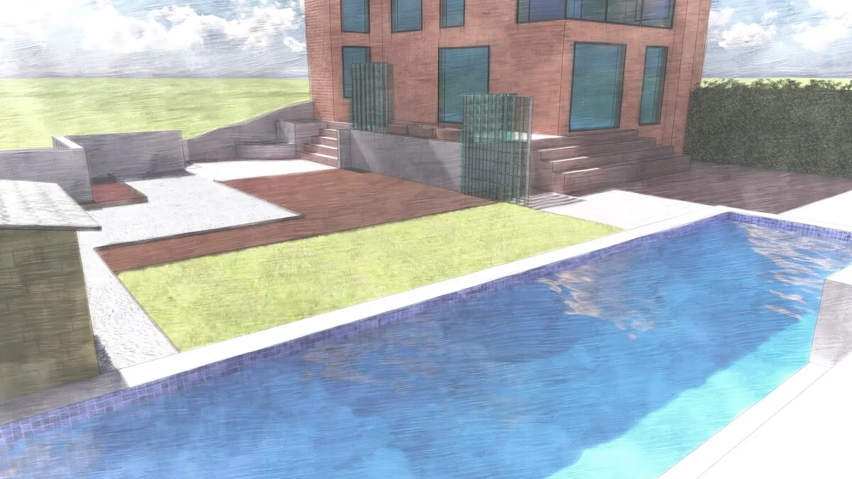 El jardín de roque nublo render boceto (2)