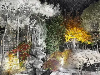 Iluminación de jardines